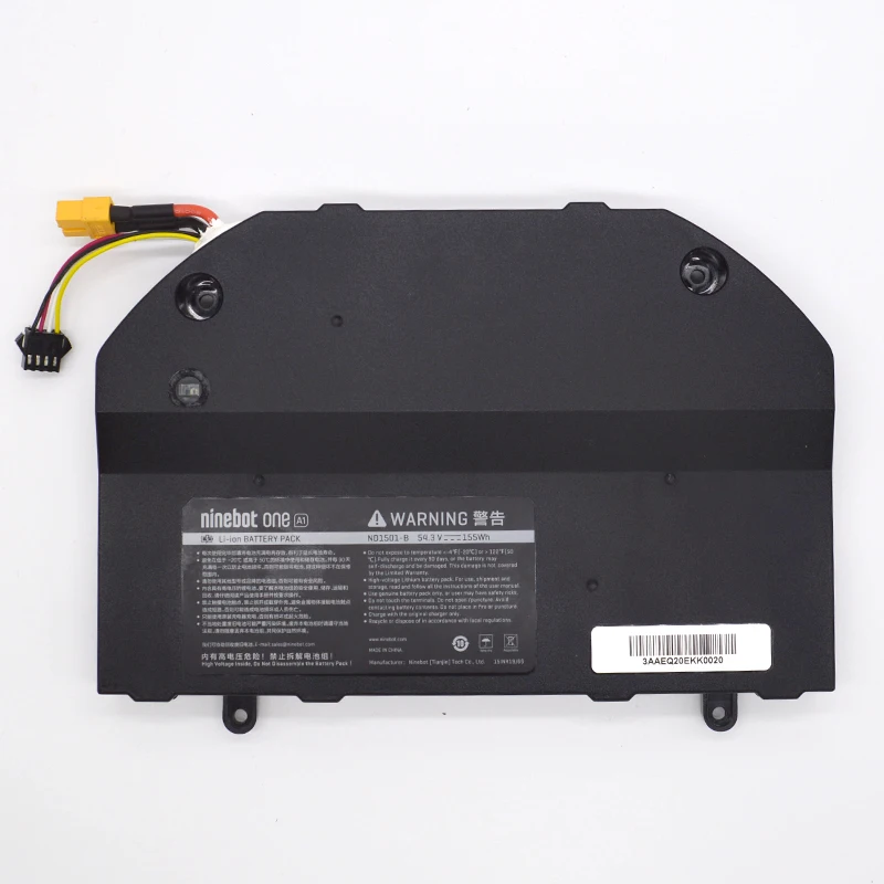 Li-ion Battery Replacement for Ninebot One A1 S1 S2 Electric Unicycle Scooter Battery Parts Accessories 54.3V 155Wh