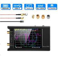 2022 Brand New 10k-1.5GHz NanoVNA-H4 hugen 4inch Vector Network Analyzer HF VHF UHF Antenna Analyzer V4.3 with SD Card Slot