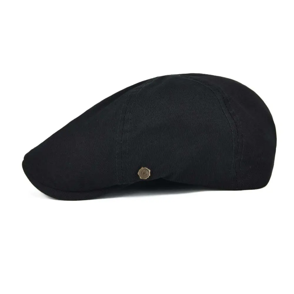 VOBOOM Cotton Ivy Flat Cap Berets Spring Summer Men Women Solid Casual Driver Retro Male Female Boina 063