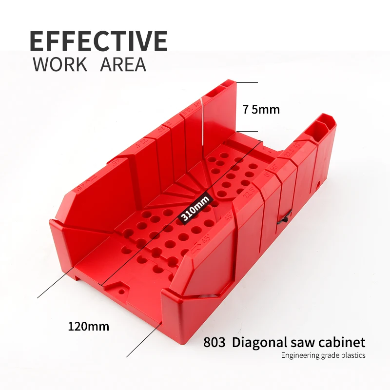 12 Inches 1pcs Clamping Mitre Box Woodworking Saw Cutter Tools Saw Box with a Adjustable lever bar red or black colour