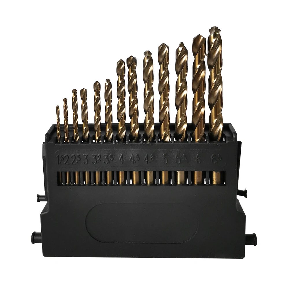 ALLSOME M42 HSS Twist Drill Bit Set 3 Edge Head 8% High Cobalt Drill Bit for Stainless Steel Wood Metal Drilling