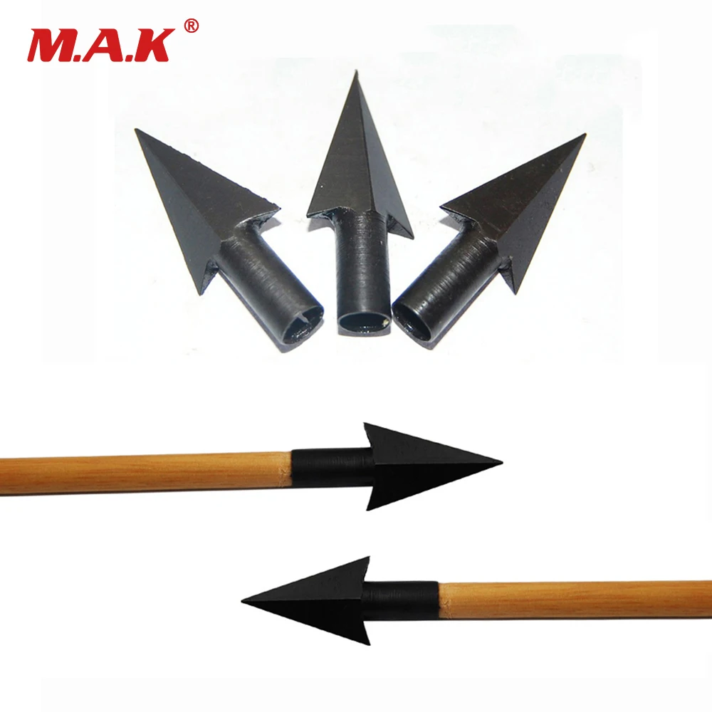 

150 Grain Arrowhead Bow and Arrow Point Steel Blade for Wooden Arrow Archery Hunting Shooting