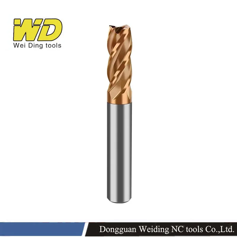 HRC55 Milling Cutter for Metal 2MM 3MM 4MM 6MM Tungsten Steel End Mill Carbide