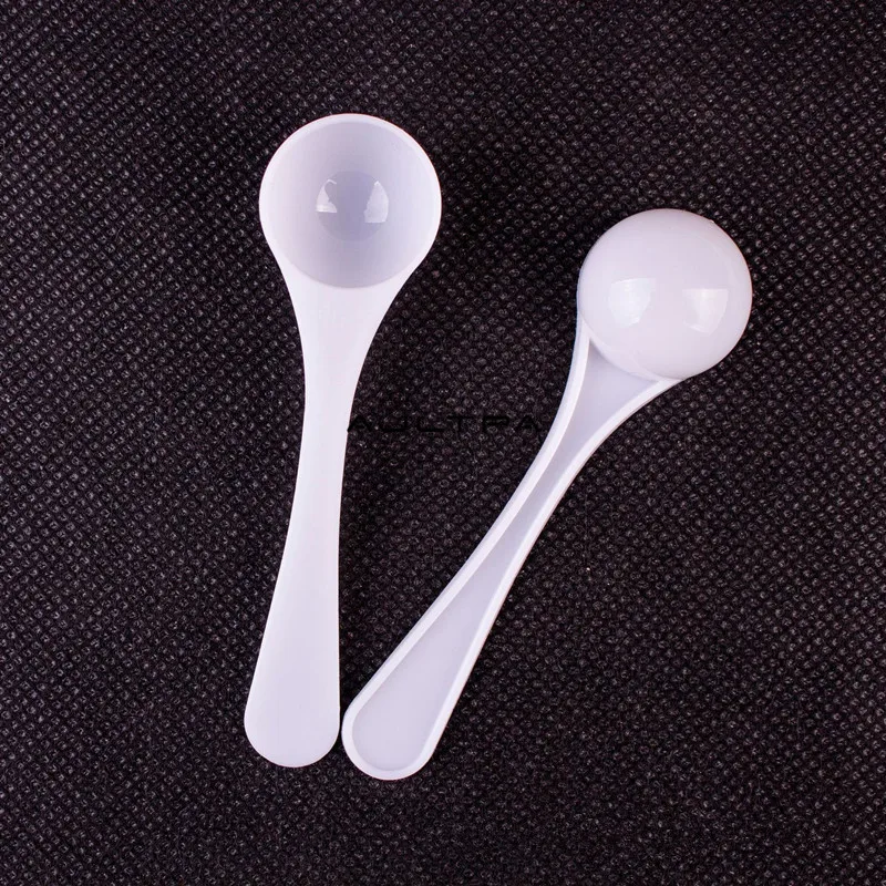 100 قطعة 2 جرام 4 مللي ملعقة قياس بلاستيكية مقبض طويل الغذاء الصف قابلة لإعادة الاستخدام ملاعق الحليب مسحوق ملعقة المطبخ مغرفة H77049