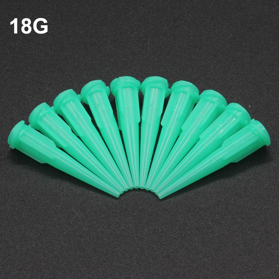 100pcs 18G TT assorted Plastic Conical Smoothflow Tapered Needle/Tips Dispense Tips set