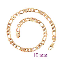 XP Jewelry --( 60 cm * 10 mm) Fashion Gold-Color 18 k Heavy Chain Necklaces Jewelry for Men Hip Hop Nickel free Copper