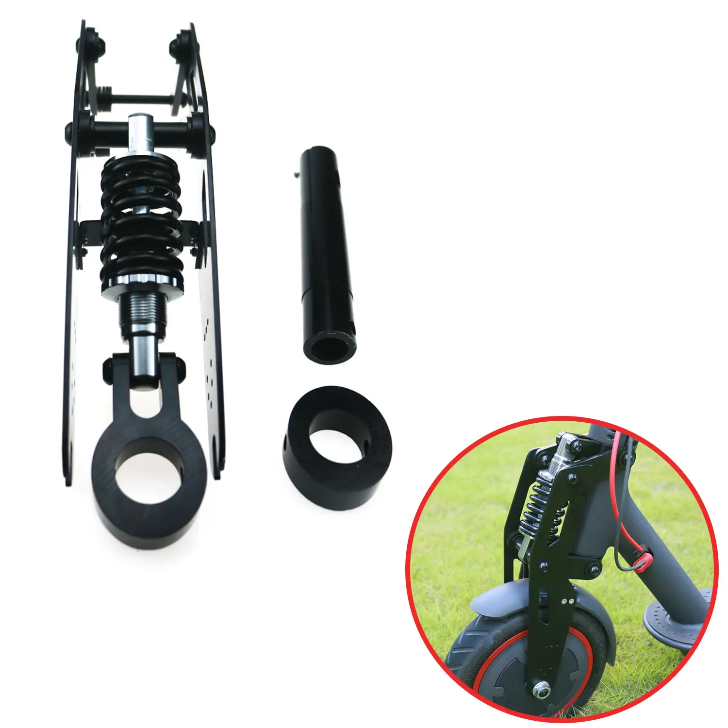 Front Shock Absorber Kit for Xiaomi M365/Pro/1S Electric Scooter Hydraulic Spring Suspension Fork Whole Set Assembly Accessories