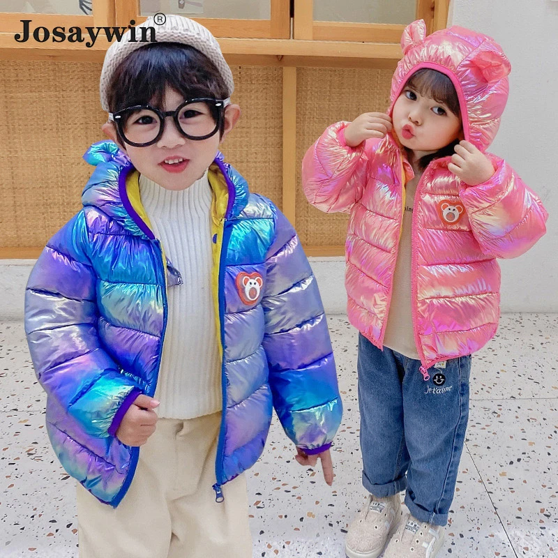 

Winter Jacket for Baby Kids Boys Hooded Colorful Parkas Coat Puffer Jacket Warm Winter Jacket For Girls Coats Children's Jackets