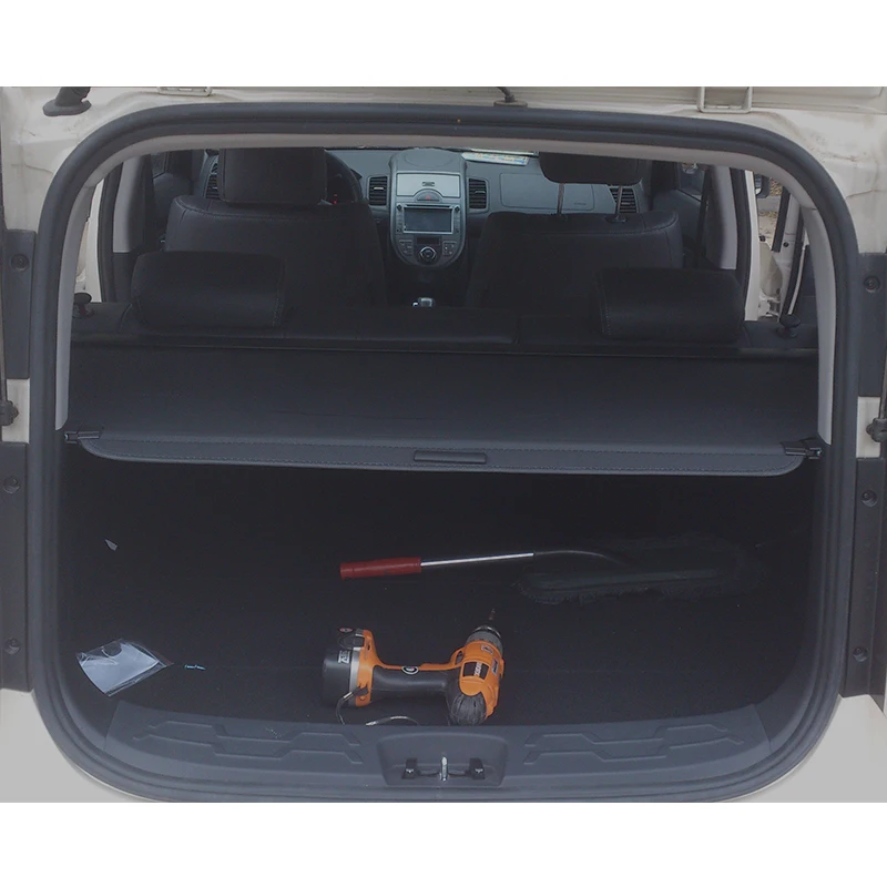 Trunk Parcel Shelf Cover for Kia Soul 2013 2014 2015 2016 2017 2018 2012 Retractable Rear Racks Spacer Curtain Accessories