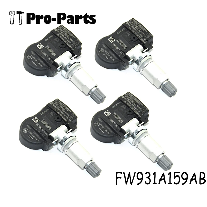 

4Pcs/set Tire Pressure Sensors For Land Rover Discovery Freelander Range Rover FW931A159AB 433MHZ