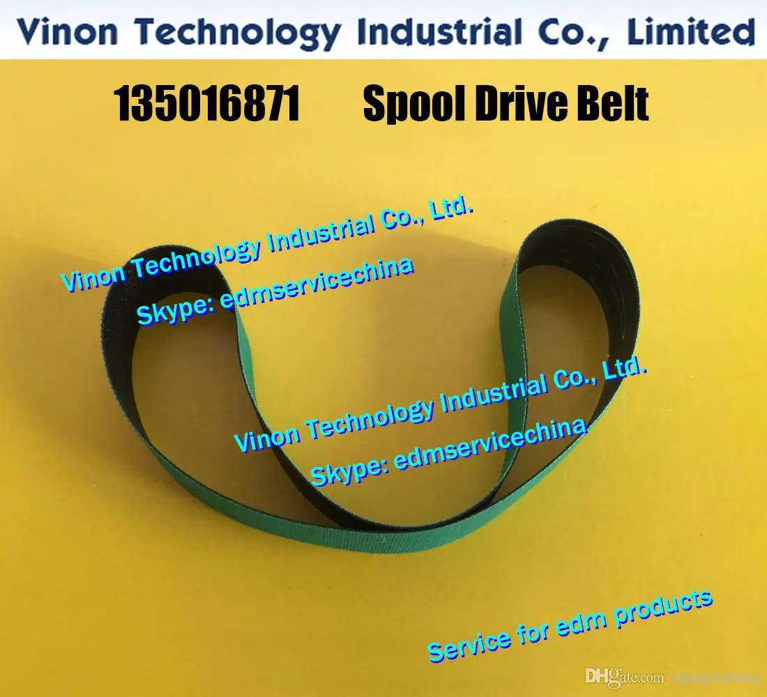 135016871 FLAT BELT LG 20X400MM, edm Spool Drive Belt 135.016.871 for CUT300 series w/cut edm machines Charmilles Conveyer Belt