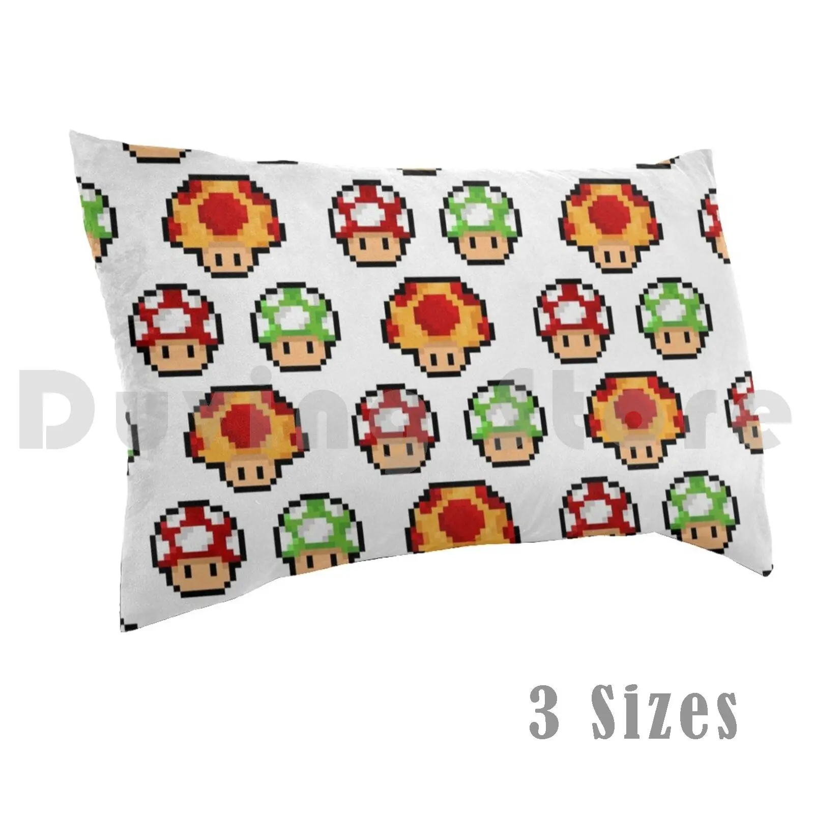 Mushrooms Pillow case 3137 Mushrooms Mushroom Super Switch Wii