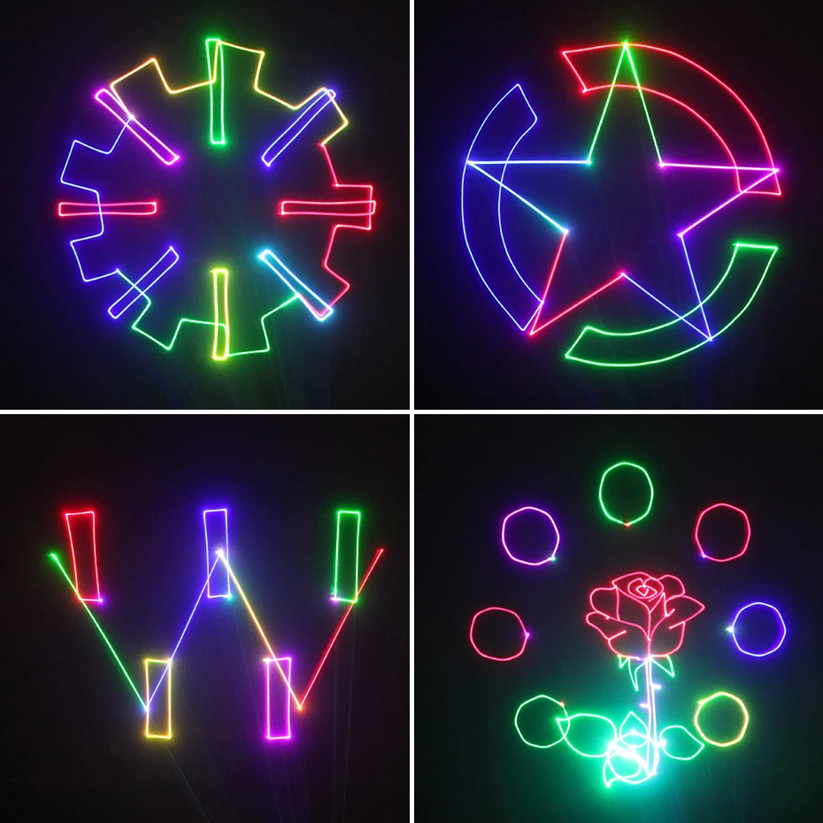 Party/Stage/Tuin Laser Verlichting Projector 500Mw Rgb Projectie Laserlicht