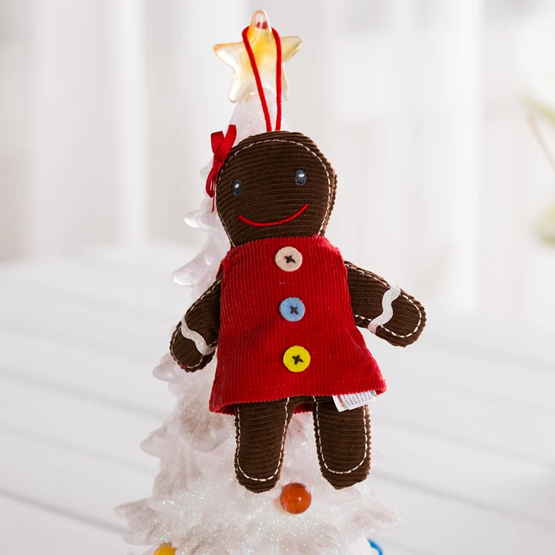 Peperkoek Ornament Corduroy Kinderen Speelgoed X'mas Gift, Meisje/Jongen, 15Cm