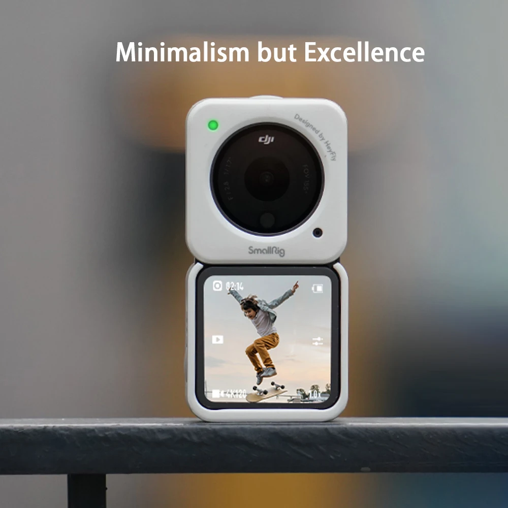 SmallRig-funda magnética para DJI Action2, accesorio blanco y gris, antiarañazos, anticaída, antideslizante, se adapta a múltiples escenas, 3626