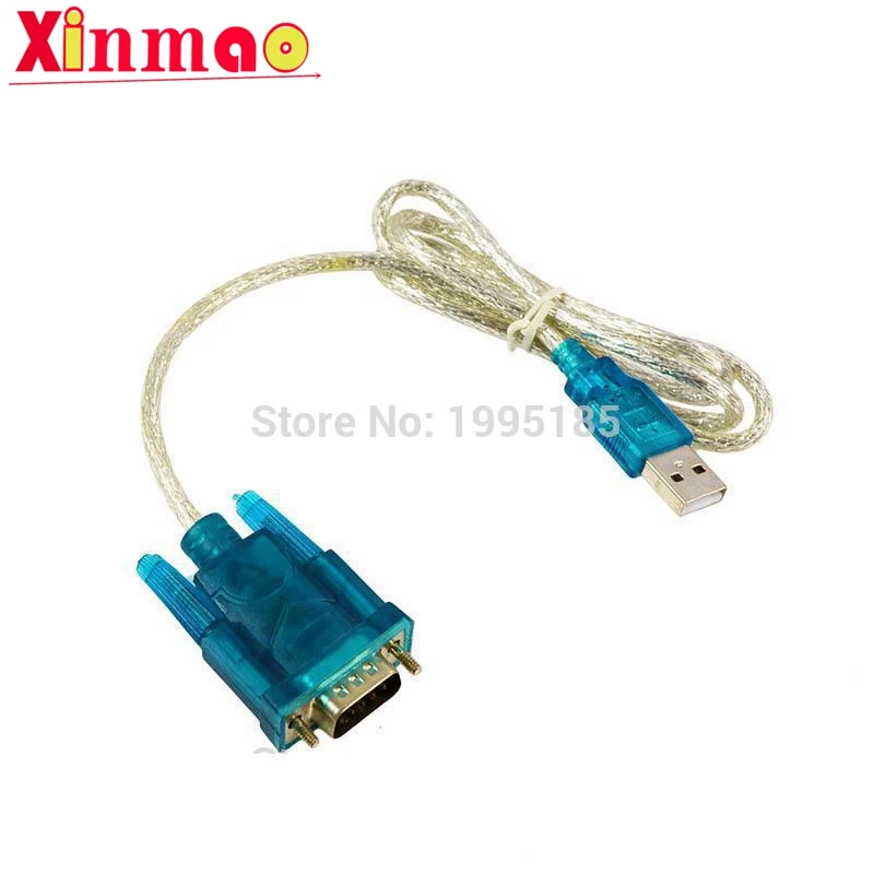 2016 New 1PCS RS-232 HL-340 USB to RS232 HL340 COM Port Serial PDA 9 pin DB9 Cable Adapter Support Windows7 64