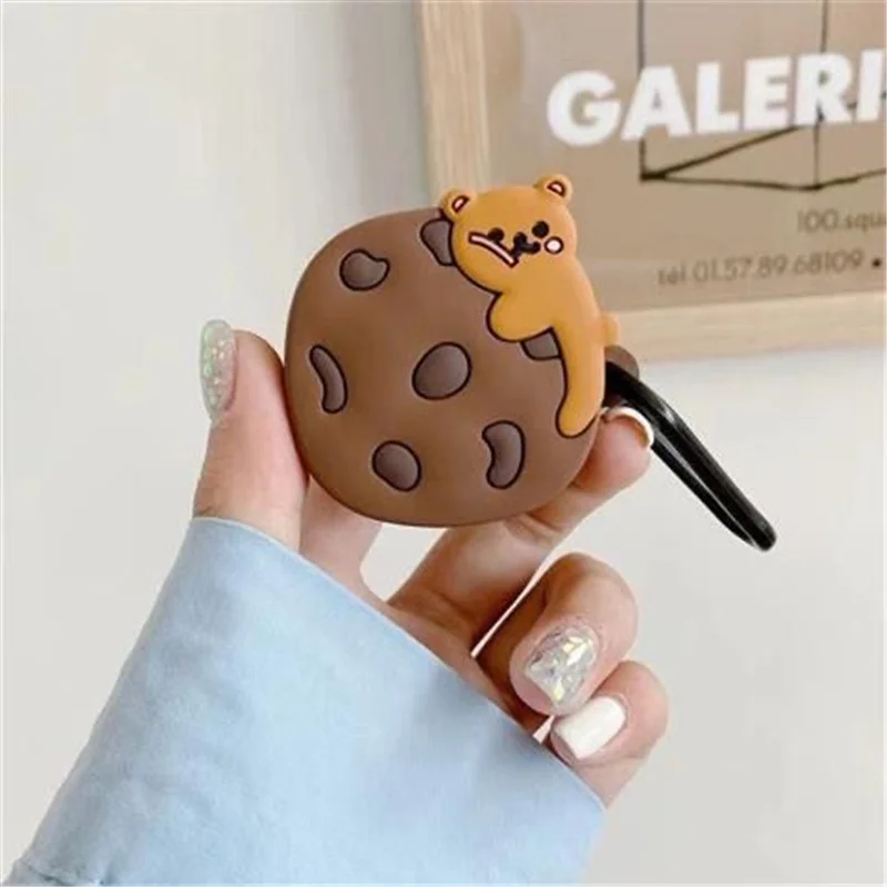 cute cartoon case For Baseus Encok WM01 Case funny dinosaur / bear Silicone Anti-slip Earphone Cover for Baseus WM01 mini Case