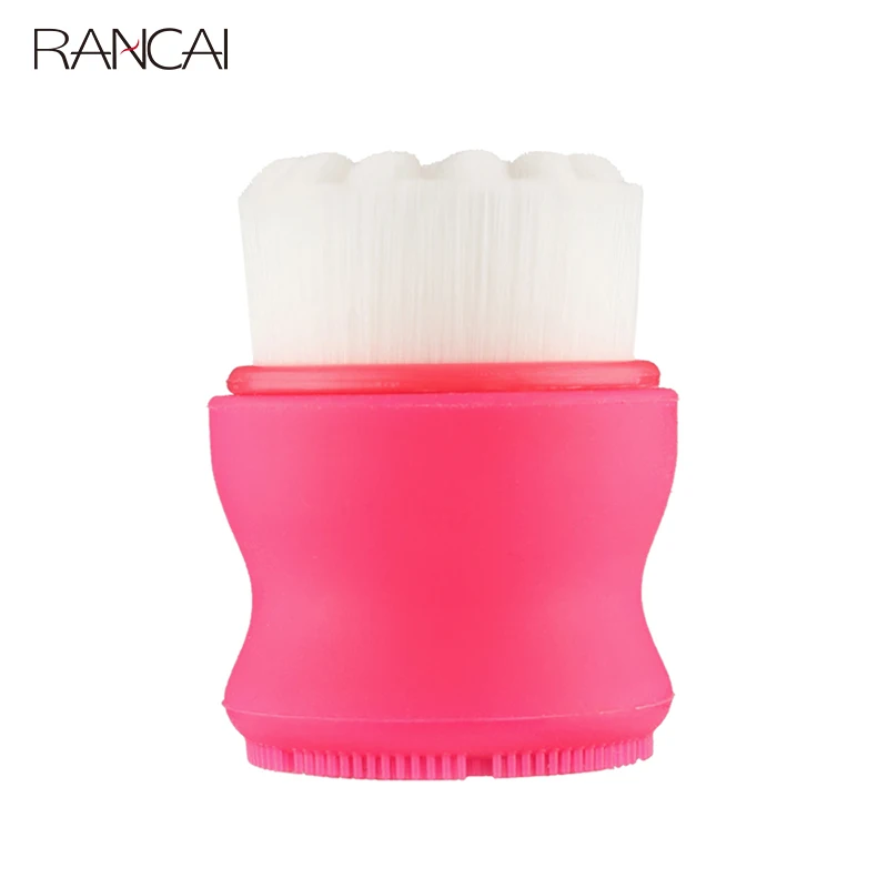 1 قطعة سيليكون الوجه التطهير فرش المسام التقشير العناية بالبشرة الوجه الأنظف تدليك الجلد غسل الجمال جل فرشاة #2