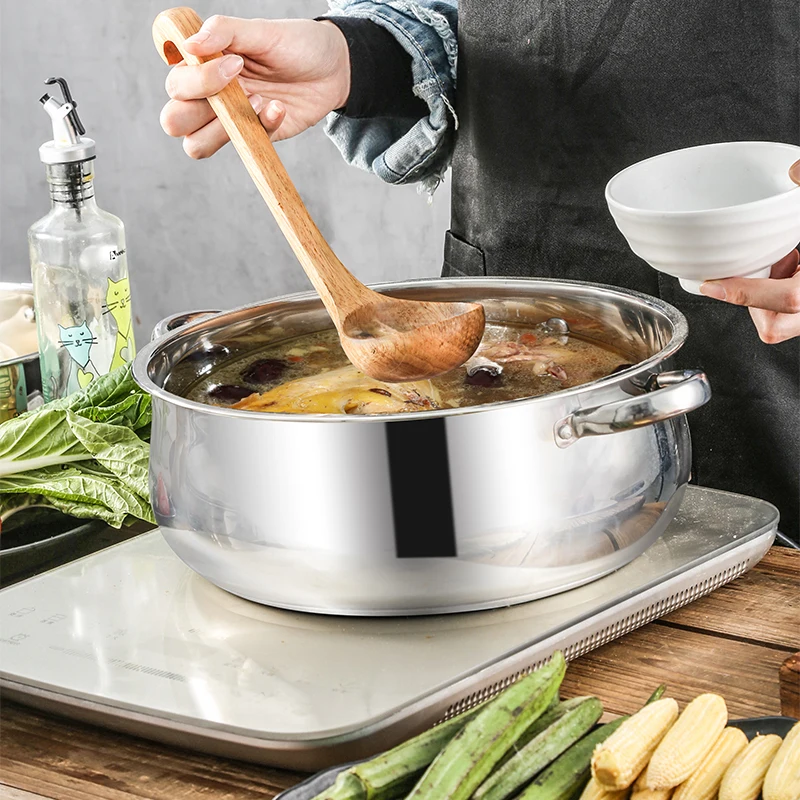 40cm 5 tiers Cook Steamer Pot 45L Kitchen stainless steel large size Cooking Pot Steamed Food Casserole