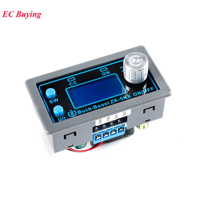 ZK-5KX DC Buck Boost Converter Board Module Step Up Down Power 0.6-36V 5A 5V 6V 12V 24V 80W CC CV Adjustable Regulated