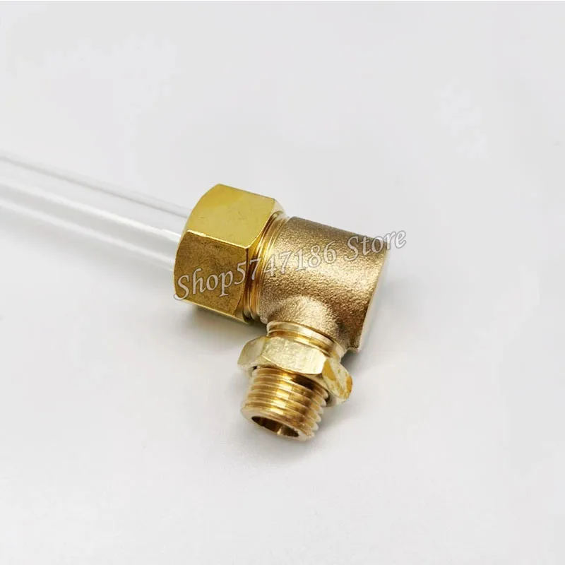 Boiler Liquid Level Gauge Water Level Gauge Copper Joint Glass Tube Boiler High Temperature Water Level Display