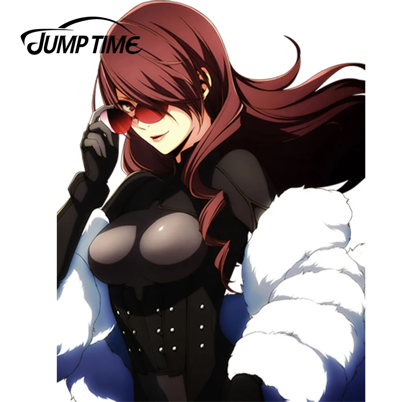 JumpTime 13cm x 9.9cm Super Sexy Car Stickers Anime Persona 3 Kirijou Mitsuru Vinyl Car Decal Window Wiper Tailgate Styling