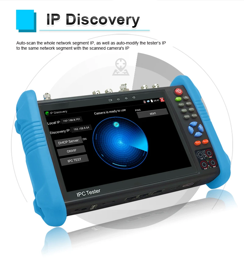 IPC-9800MOVTADHS Pro IPC Tester Support 8K IPC Camera And VGA 8MP AHD CVI TVI Test Wifi PTZ Cable Tester HDMI PoE CCTV Tester