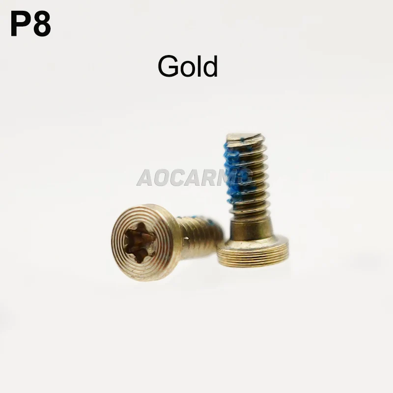 2Pcs/Lot 3x1.2mm Silver / Gold / Black Bottom Dock Screws Housing Screw Replacement For Huawei P8 Ascend P8 Grace GRA-UL10