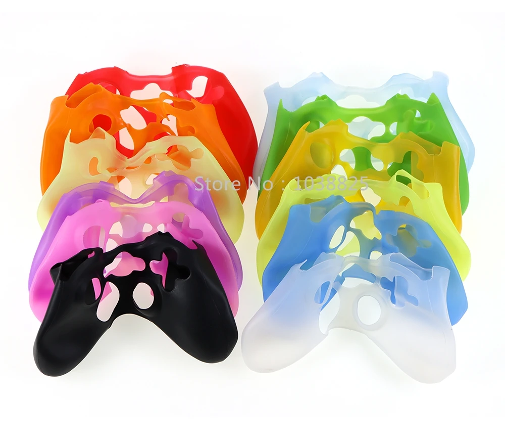 Colorful Protective Silicone Case Skin cover Soft case for XBOX360 Controller XBOX 360 Slim gamepad silicone case