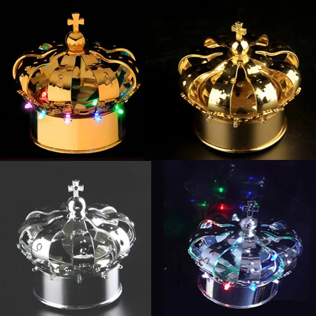 

LED crown head of the charging table light lamp entertaining diversions champagne wine cover cap Bar furniture Decor 50pcs/lot