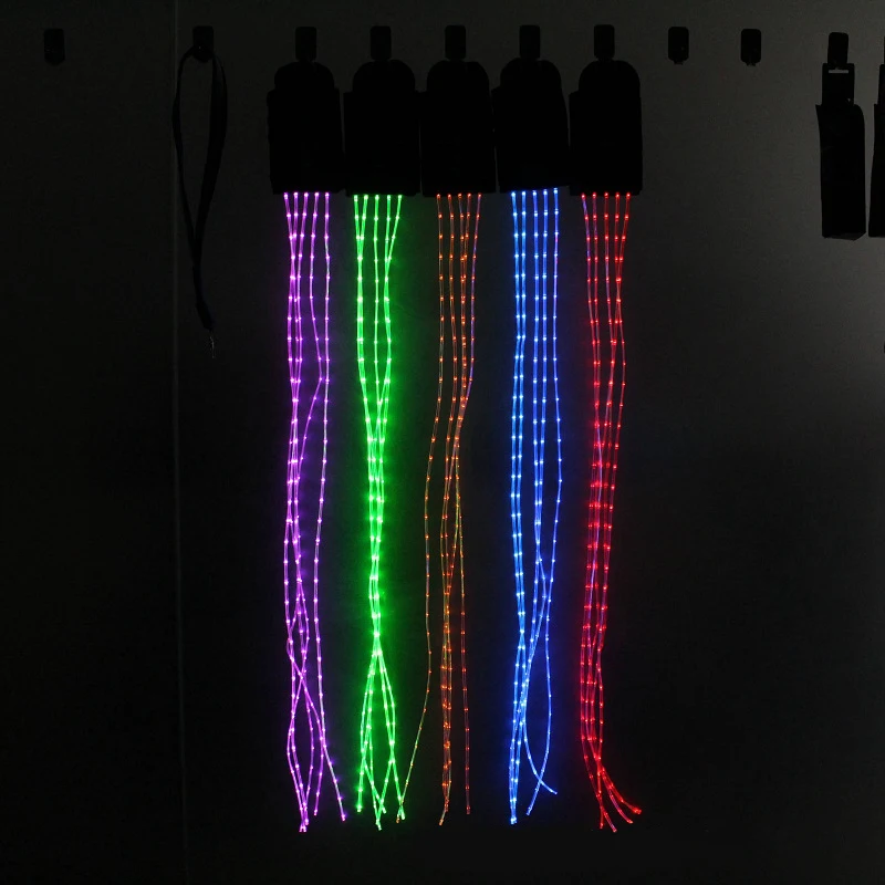 3PCS LED Horsing Riding Luminous Equestrian Equipments Night Lights Visible Horse Equestrian Supplies Legs Chest Tails Straps