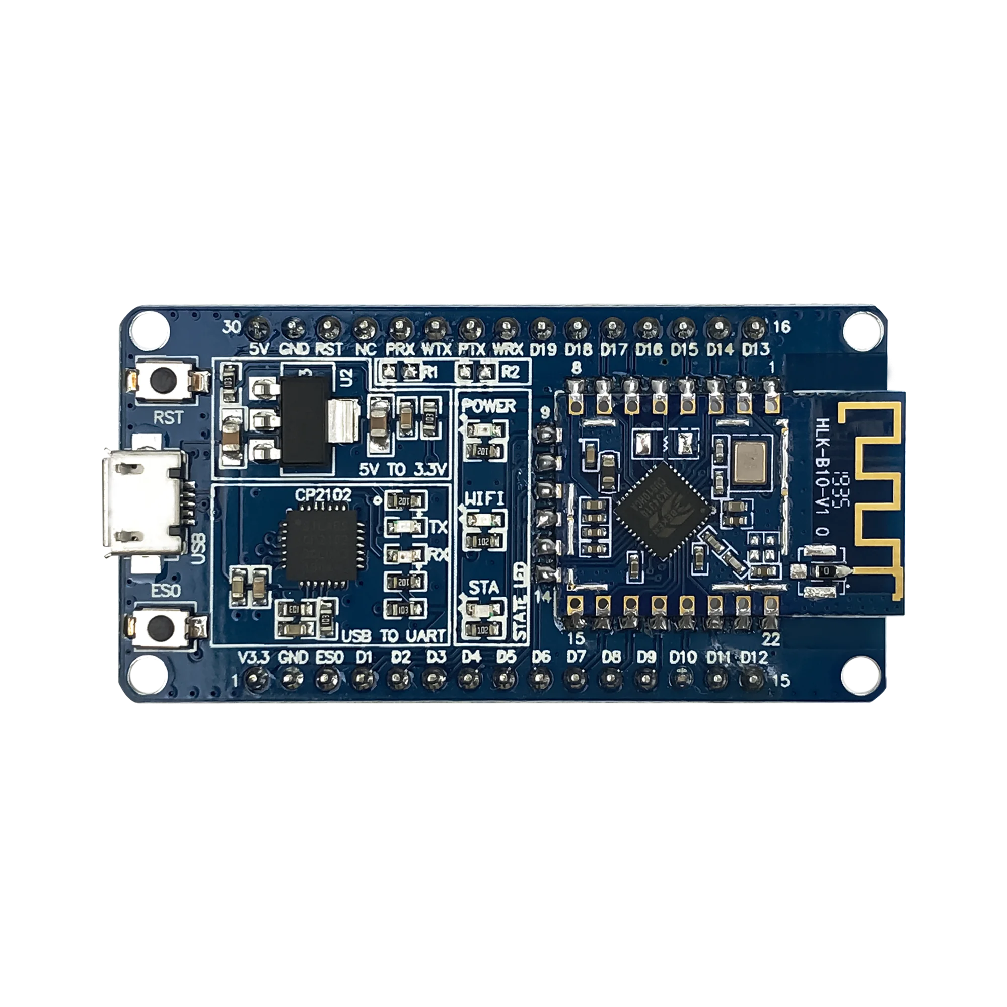 2 sztuk/partia Mini Bluetooth BLE5.0 Bluetooth portu szeregowego przejrzyste moduł transmisji HLK-B10 zbudowany w 32-bit MCU