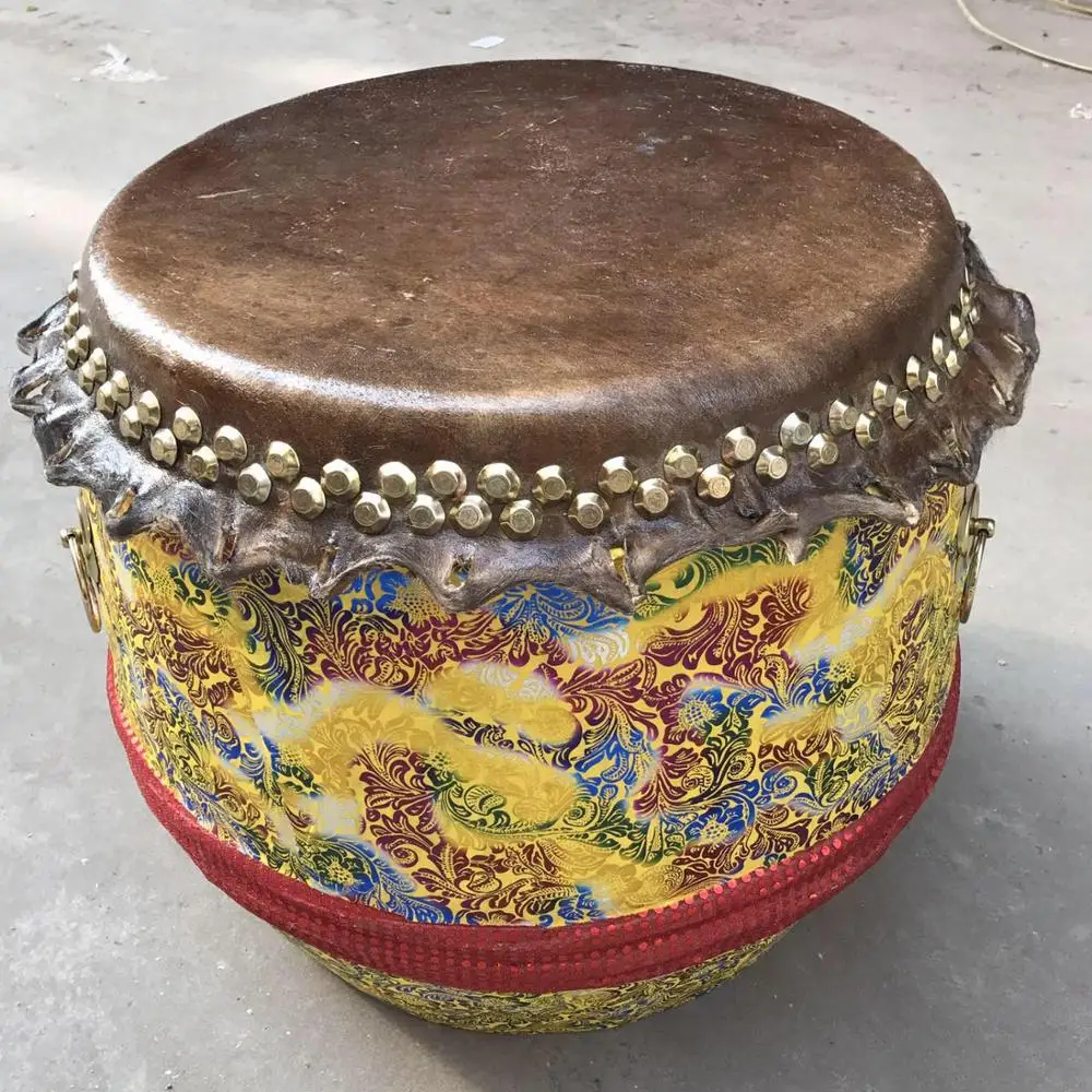 Hot sell Lion dance drum lion drum top layer buffalo drum gong drum Foshan dance lion drum adult dragon boat drum/ XING SHI GU