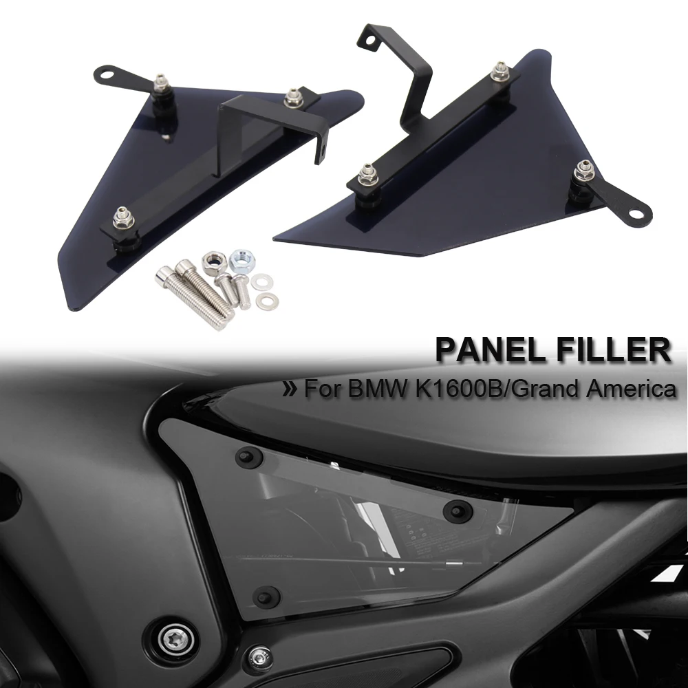 

Motorcycle Left Right Fill Panels Cover Fairing Cowl ABS Plastic Plates Tank Trim For BMW K1600B K1600 Grand America