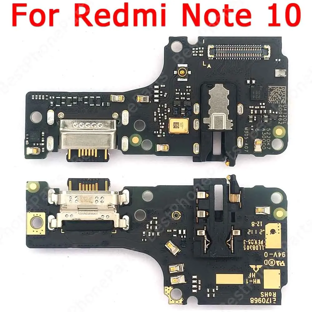 

USB-плата для зарядки для Xiaomi Redmi Note 10, порт для зарядки, ленточная розетка, гибкий кабель, ремонт, запасные части