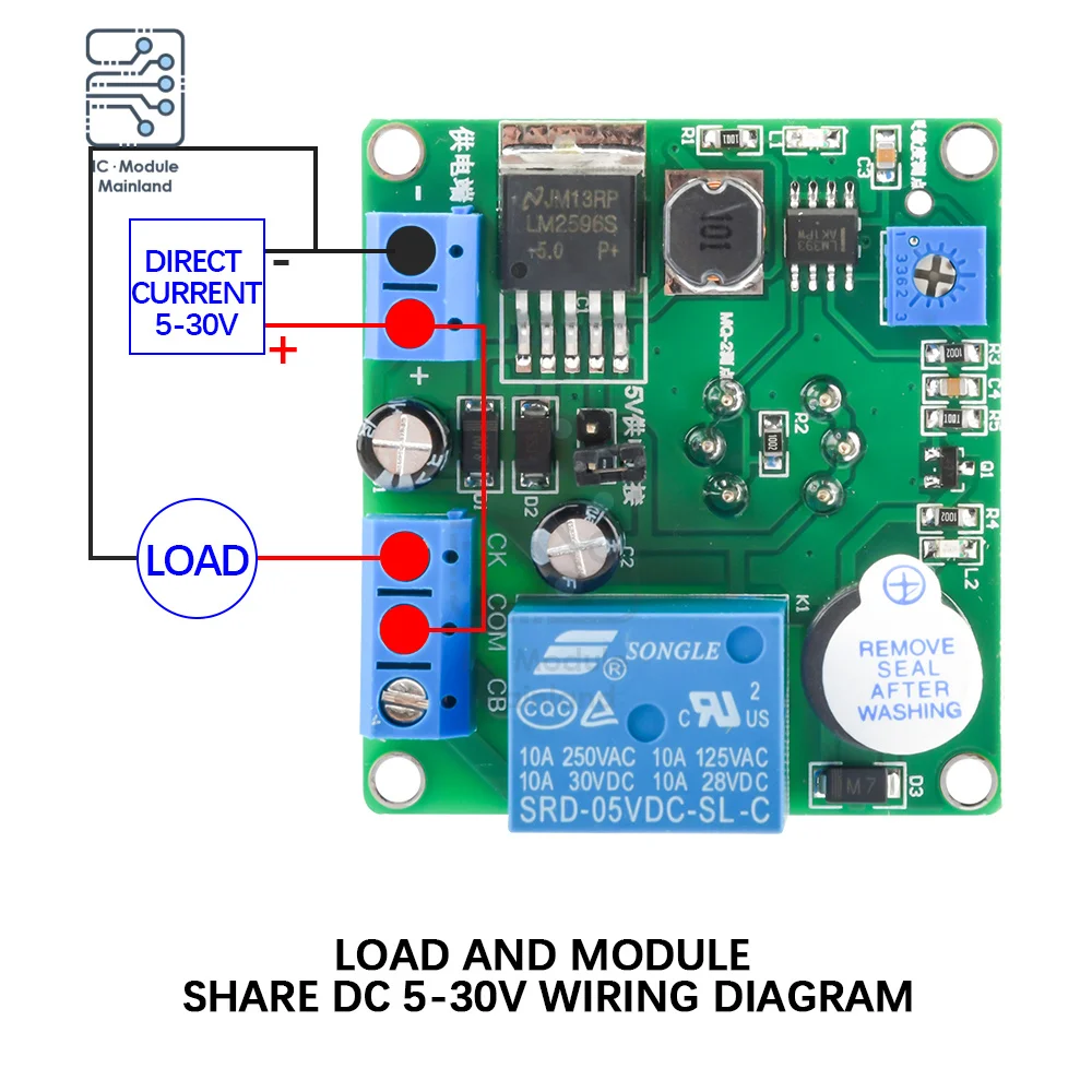 MQ-2 Smoke Sensor Module Smoking Detector Alarm Relay Switch Controller 12V 24V