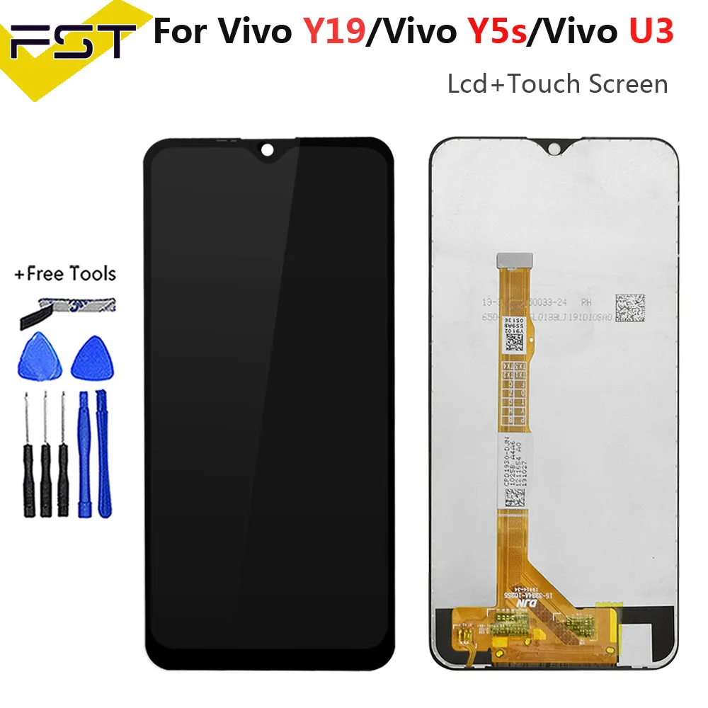 

Original Display For Vivo Y19 1915 Y5S 2019 LCD Display Touch Screen Digitizer With Frame Vivo U3 V1941A V1941T LCD Glass Screen