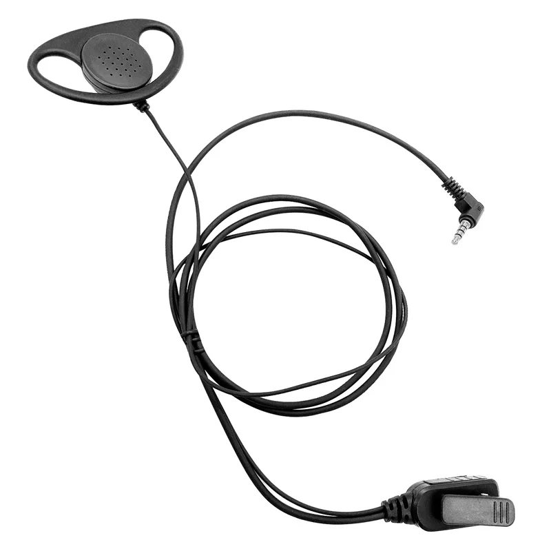 RISENKE Single Wire D Shape Earpiece Headset with Mic for Vertex VX-210, VX-231, VX-261, VX-264, VX-351, VX-354, VX-424