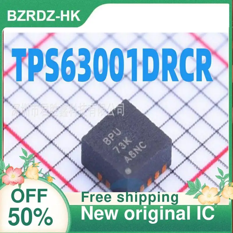 Новинка, оригинальная интегральная схема BPU TPS63001DRCR TPS63001, 5 шт.