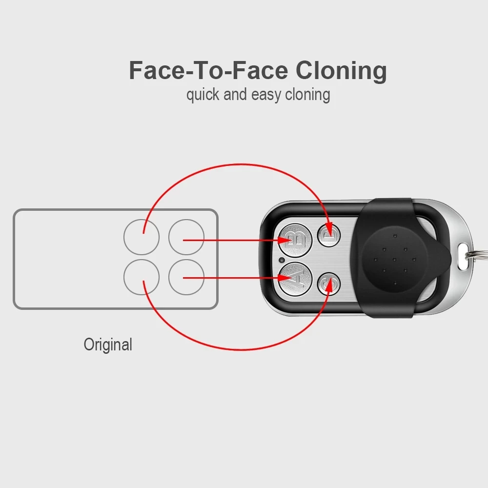 ADYX ALIZE EM2C / ALIZE EM4C Garage Gate Remote Control Clone 433.92MHz Fixed Code Transmitter Command Key Fob