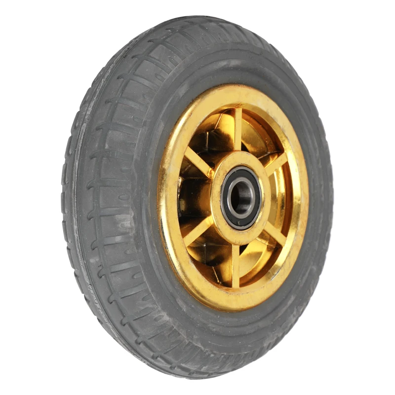 3/4/5-Inch Furniture Caster Solid Rubber Tire Trolley Wheel Bearing Universal Muted  Equipment Part