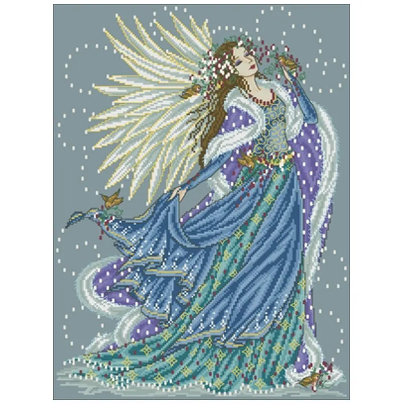 Christmas angel patterns Counted Cross Stitch  11CT 14CT 18CT DIY Chinese Cross Stitch KitS Embroidery Needlework Sets