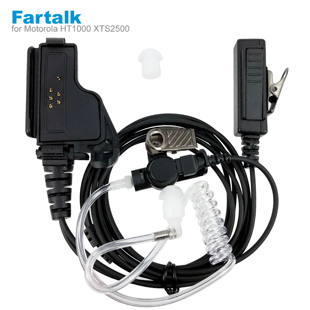 Headset Akoestische Buis Oortelefoon Microfoon Voor Motorola Mtx Xts Ht1000 Xts5000 Xts2500 Mts2000 Mt2000 Gp900 Walkie Talkie Bidirectionele Radio
