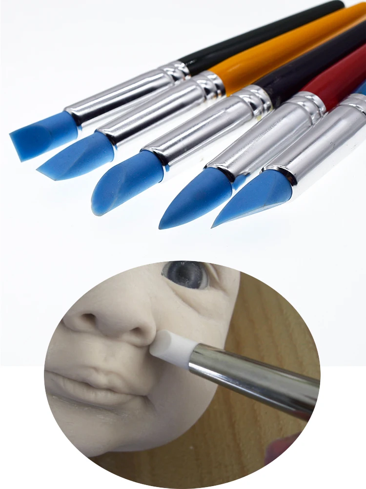 Soft Head Rubber Shaper Pen Polymer Clay Tools hobby model tools Colour Shaper Kids Paint Set art supplies ceramic tools 10mm