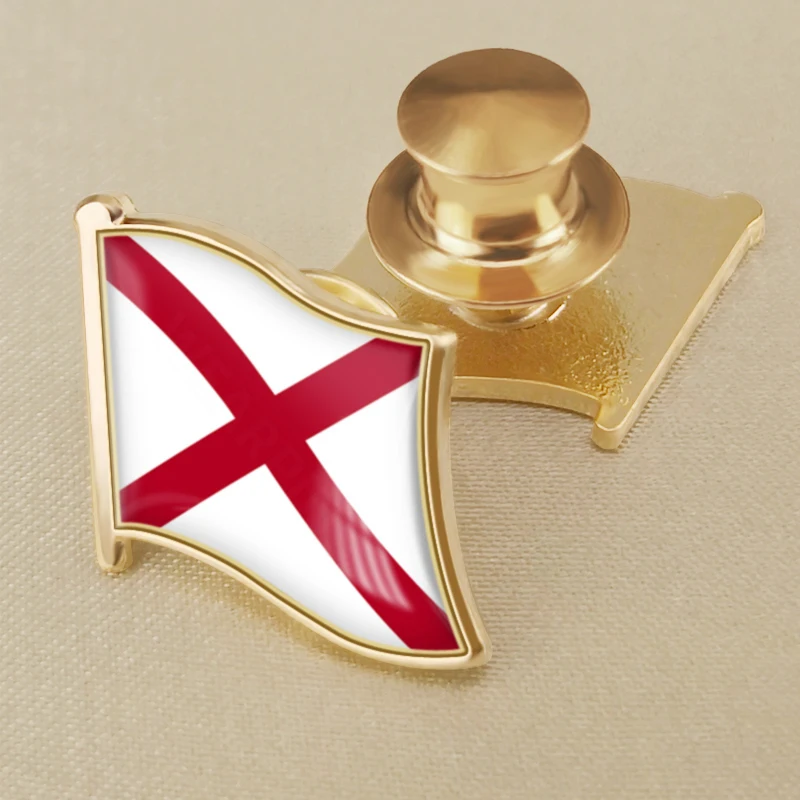 Seal of Alabama State of United States America Flag Lapel Pins Brooches Badges