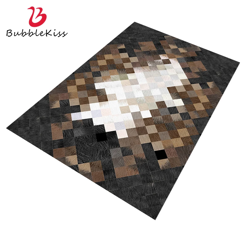 

Bubble Kiss Carpets for Living Room Modern Home Non Slip Thick Carpet Geometric Mosaic Pattern Bedroom Area Rug Decoration Mat