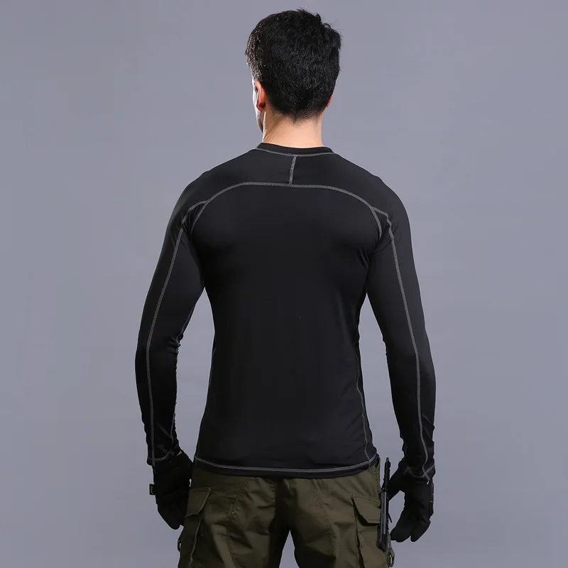 Esdy Outdoor  Plus Velvet Warm Underwear Breathable Pullover Hiking Camping Sports Training Long Sleeve Men Women Shirt