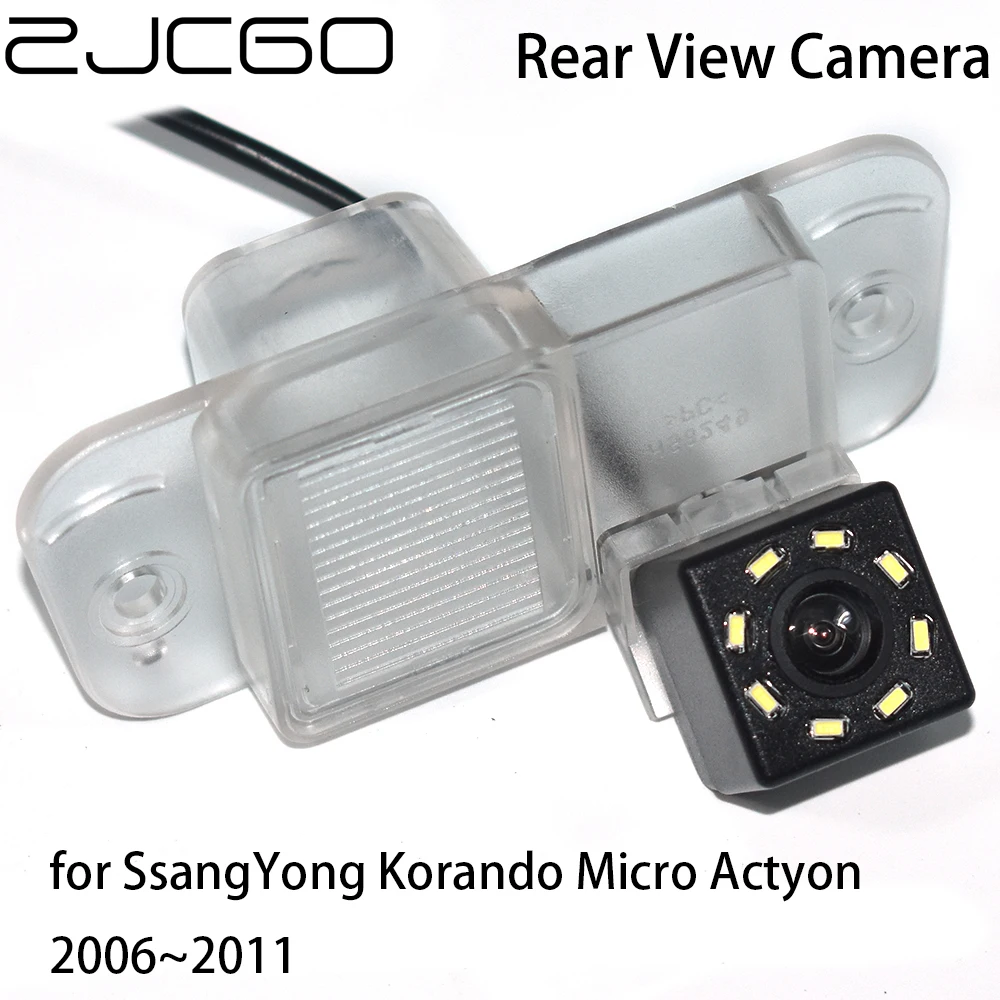 

ZJCGO CCD HD Car Rear View Reverse Back Up Parking Waterproof Night Vision Camera For SsangYong Korando Micro Actyon 2006~2011