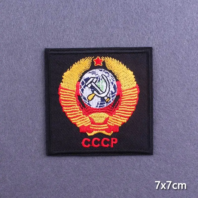 CCCP Patch Iron On Patches For Clothing Moscow Football Club Embroidered Patches On Clothes Jacket Stripe Embroidery Patch Badge