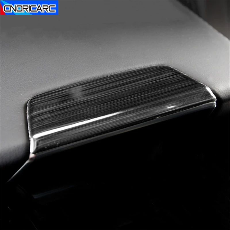 Car Central Armrest Box Button Decorative Sequins Cover Trim Stainless Steel Sticker For Audi A6 C8 2019-22 Interior Accessories